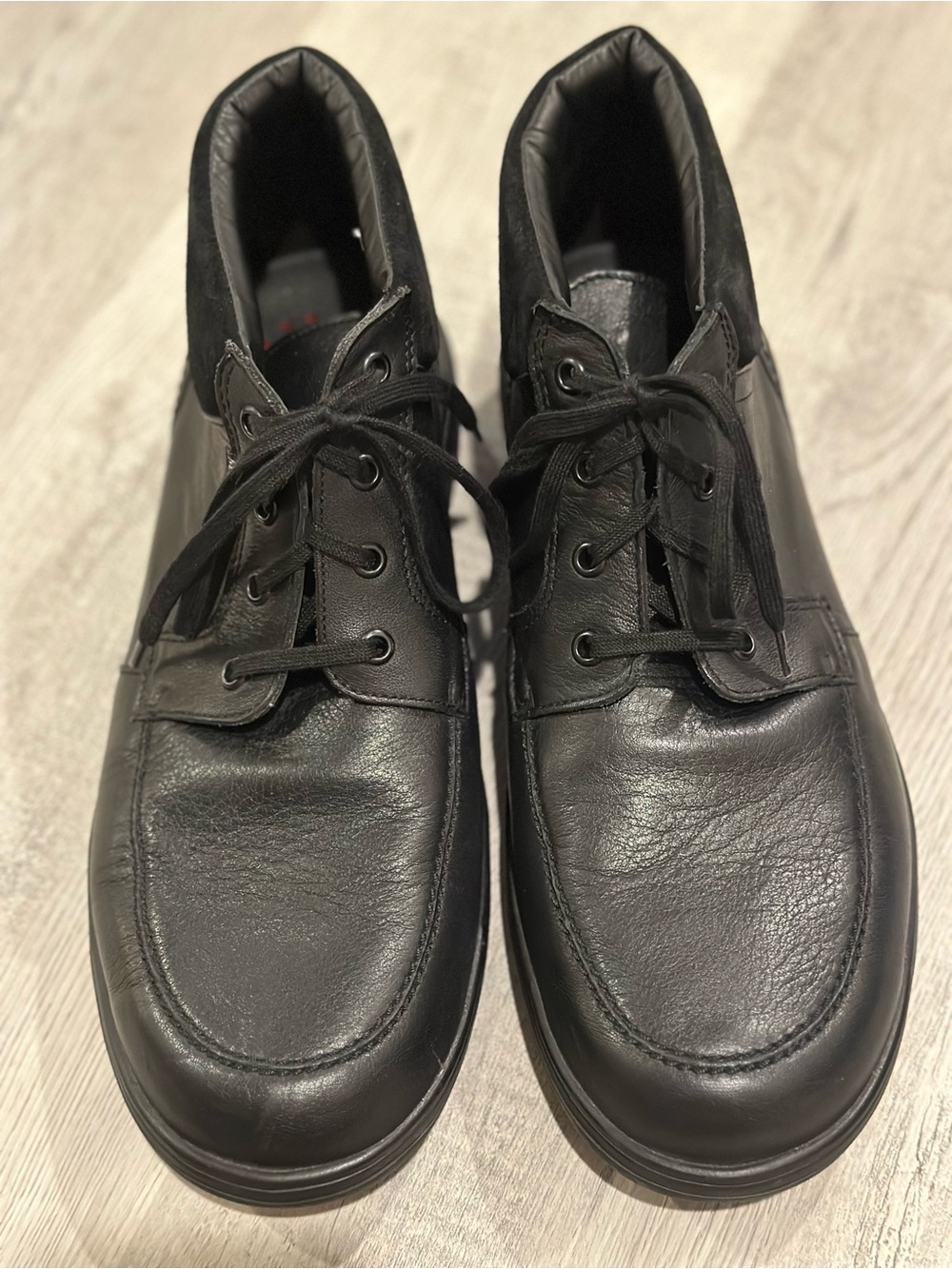 Mephisto Darwin Air-Jet Black Leather Chukka Boots Men’s 9.5 - Picture 4 of 11